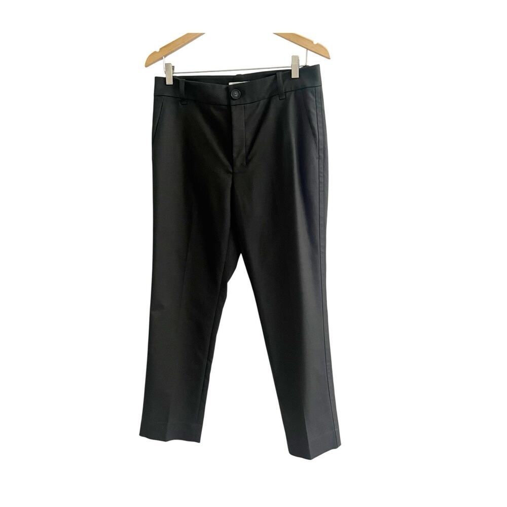 Vince Women’s Trousers Dark Olive Size 8 Preppy Classic Straight Leg Cotton